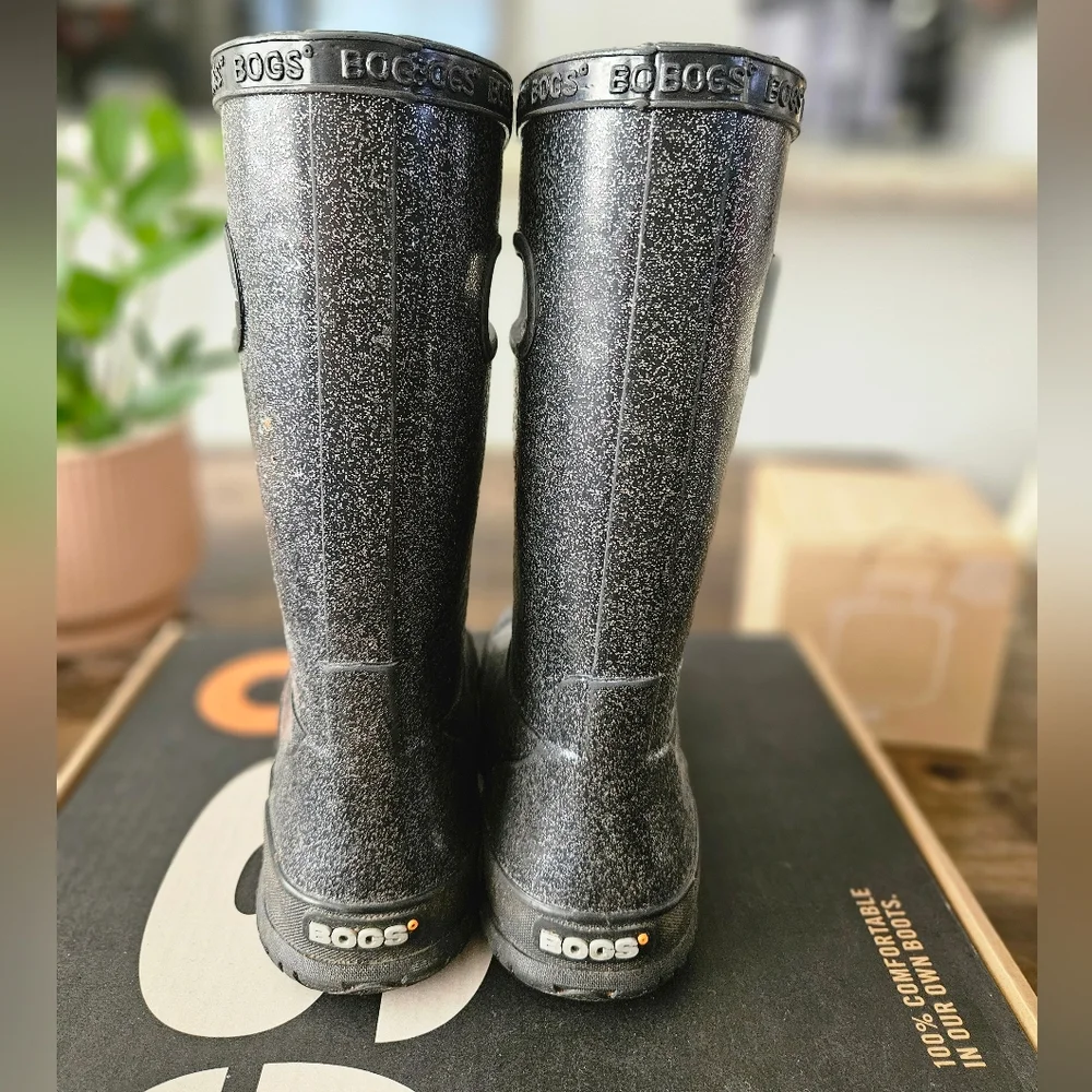 BOGS Rainboot Glitter Girls' Toddler-Youth Boot